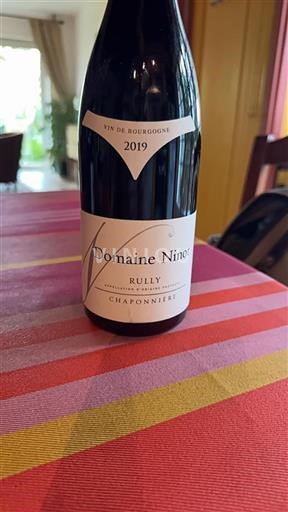 Bourgogne Rully Domaine Ninot Chaponnière 2019