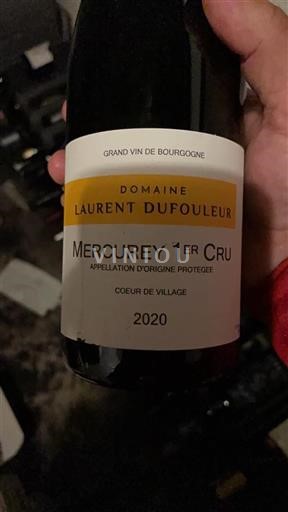 Bourgogne Mercurey Premier Cru Domaine Laurent Dufouleur C%c5%93ur de Village 2020