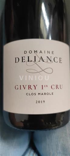 Bourgogne Ospecificerad Premier Cru Domaine Delian Clos Marole 2019
