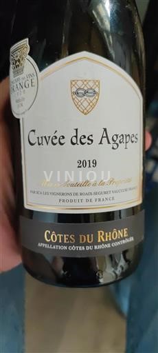 Rhônevallei Côtes-du-rhône Les Vignerons De Roaix Séguret des Agapes 2019
