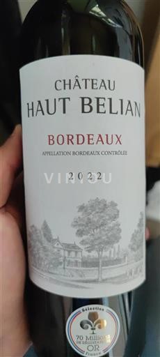 Bordeaux Château Hautbélian 2022