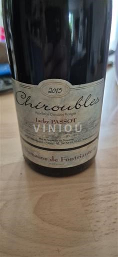Beaujolais Chiroubles Domaine Fontriante 2015