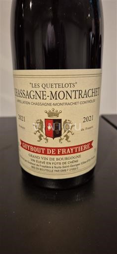 Vin Rouge sec Les Quetelots Guybout de Fraytière 2021 France Bourgogne Chassagne-montrachet