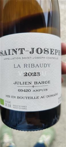 Údolí Rhôny Saint-Joseph Julien Barge La Ribaudy 2023