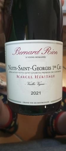 Burgundsko Nespecifikováno Premier Cru Domaine Bernard Rion Marcel Héritage 2021