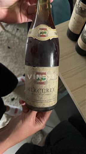 Vin Rouge sec Domaine Carillon 1980 France Bourgogne Mercurey AOC