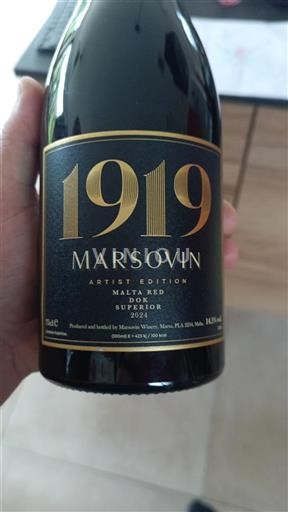 Vin Rouge sec Marsovin 2024 Malte Île de Malte Malta