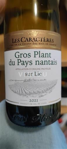 Valle della Loira Gros-plant-del-paese-nantese Les Caractères 2021
