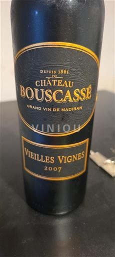 Sud-Ouest Madiran Château Bouscassé Vieilles Vignes 2007