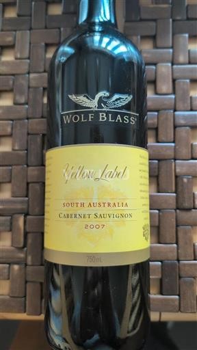 Vin Rouge sec Yellow Label Wolf Blass 2007 Australie Australie-Méridionale
