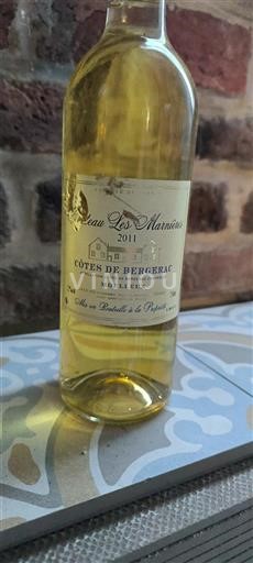 Sydvestfrankrig Côtes-de-bergerac Château Les Marnières 2011