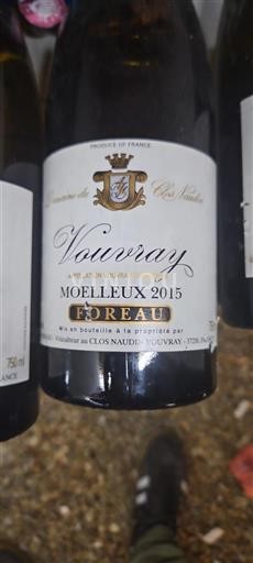 Vallée de la Loire Vouvray Domaine Clos Naudin Moelleux 2015