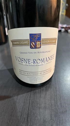 Bourgogne Vosne-romanée Domaine Coquard Loisonfleurot 2011