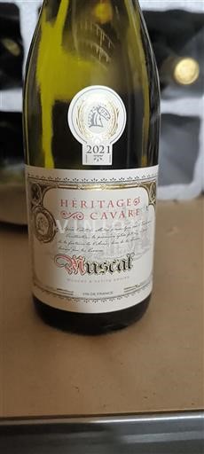 Alsace Muscat Héritage De Cavare 2021