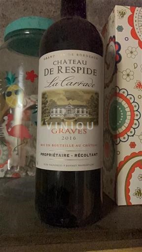 Bordeaux Graves Respide La Carrade 2016