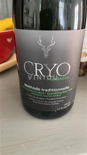 Quebec Unspecified Cidrerie Cryo Méthode traditionnelle Non-Vintage