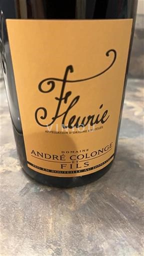 Beaujolais Fleurie Domaine André Colonge Et Fils 2019