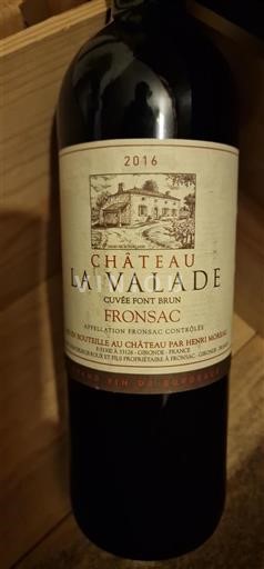 Bordeaux Fronsac Château La Valade Font Brun 2016