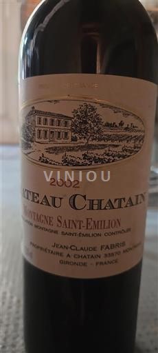 Bordeaux Montagne-saint-émilion Château Chatain 2002