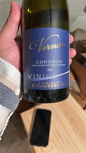 Vallée du Rhône Condrieu Domaine Chambeyron Vernon 2021
