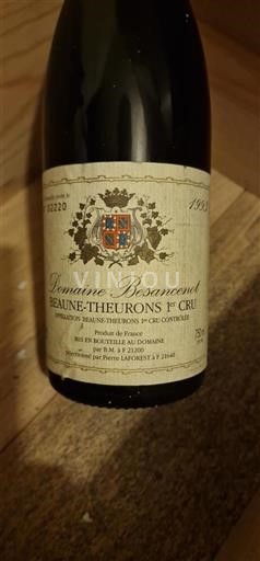Bourgogne Ospecificerad Premier Cru Domaine Besancenot Baune Theurons 1993
