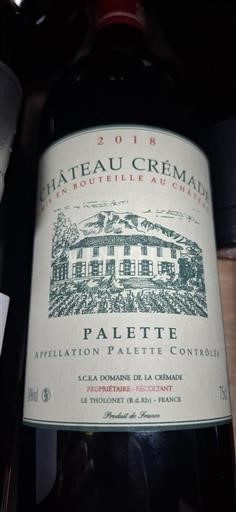 Provence Palette Château Crémade 2018