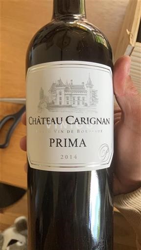 Bordeaux Premières Côtes de Bordeaux Château Carignan Prima 2014