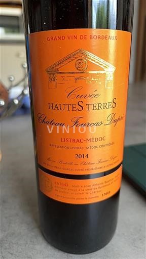 Bordeaux Listrac-Médoc Château Fourcas Dupré Hautes Terres 2014
