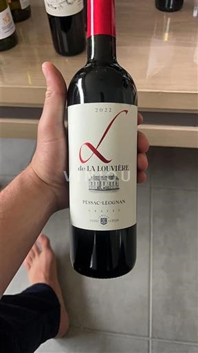 Bordeaux Pessac-Léognan Château La Louvière L de La Louvière 2022