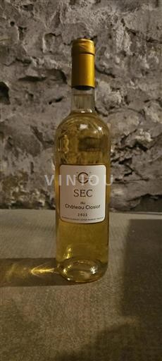 Bordeaux Barsac Closiot SEC 2022