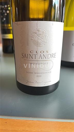 Vallée de la Loire Clos Saint André Monopole 2020