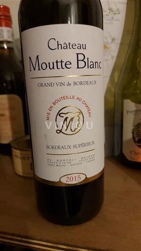 Bordeaux Bordeaux Supérieur Château Moutte Blanc 2015