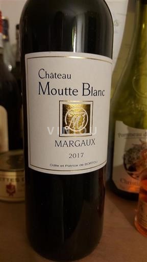 Bordeaux Margaux Château Moutte Blanc 2017