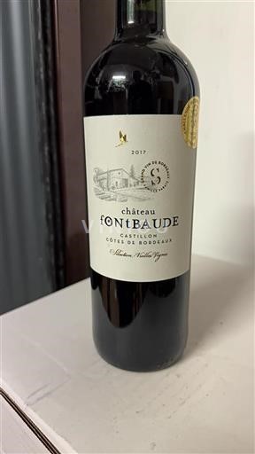 Bordeaux Castillon Côtes de Bordeaux Château Fontbaude Sélection Vieilles Vignes 2017