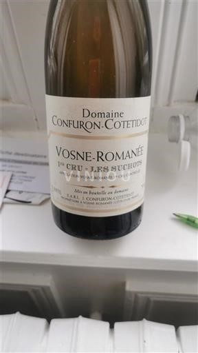 Bourgogne Vosne-romanée Premier Cru Domaine Confuroncotetidot Les Suchots 2012