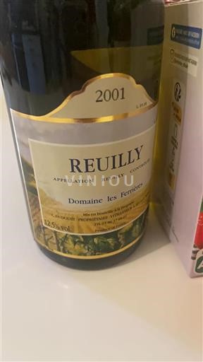 Vallée de la Loire Reuilly Domaine Les Ferrières 2001