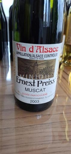 Alsacia Ernest Preiss Particulière 2003