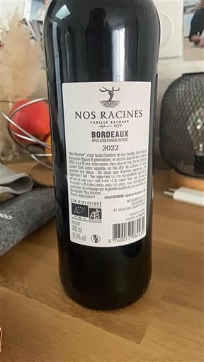 Bordeaux Nos Racines 2022