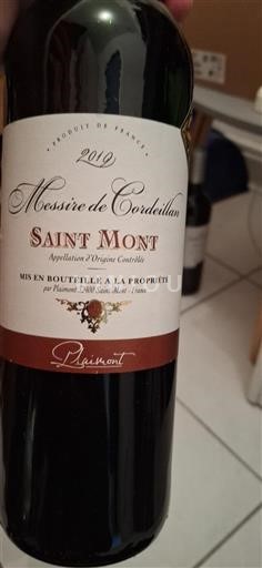 Sud-Ouest Saint-Mont Plaimont Messire de Cordeillan 2019
