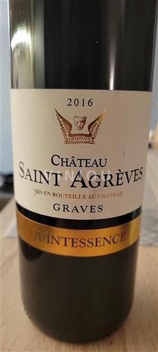 Bordeaux Graves Château Saintagrèves Quintessence 2016