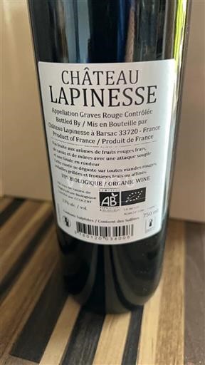 Bordeaux Graves Château Lapinesse 2023
