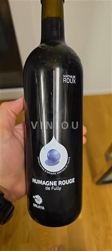 Vallese Humagne Rouge Orlaya 2018
