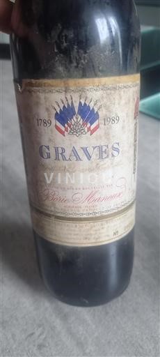 Bordeaux Graves Boriemanoux 1989