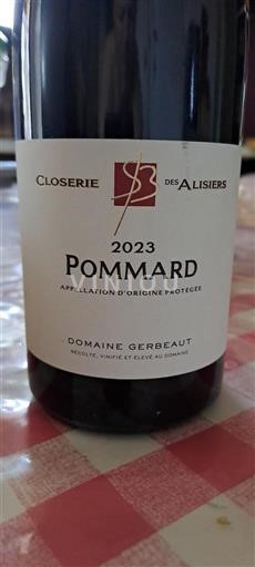 Burgundy Pommard Domaine Gerbeaut Closerie des Alisiers 2023