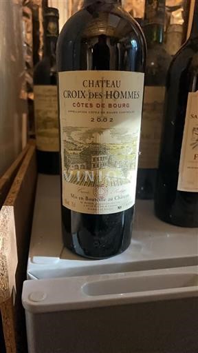 Bordeaux Côtes-de-bourg Croix Des Hommes Prestige 2002