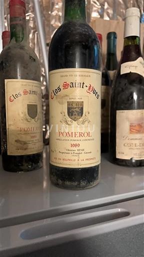 Bordeaux Pomerol Clos Saintyves 1989