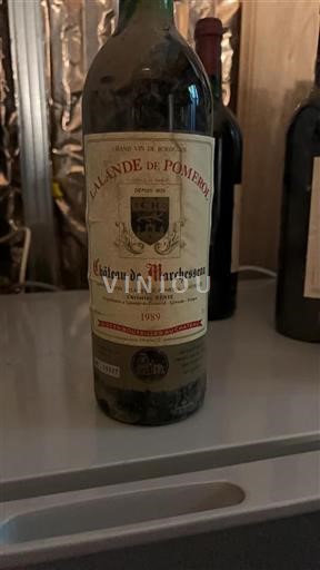 Burdeos Lalande-de-Pomerol Château Marchesseau 1989