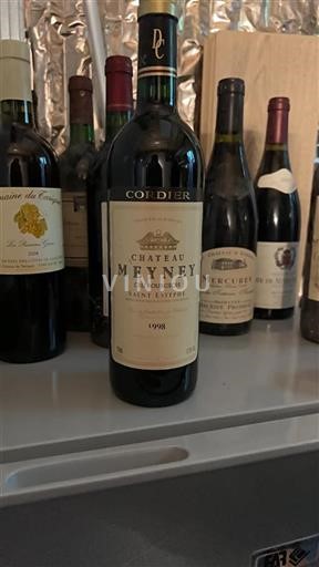 Vin Rouge sec Château Meyney 1998 France Bordeaux Saint-Estèphe Cru Bourgeois