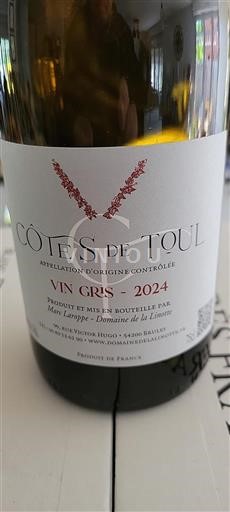 Vin Rosé sec Vin Gris Domaine La Linotte 2024 France Lorraine Côtes-de-toul