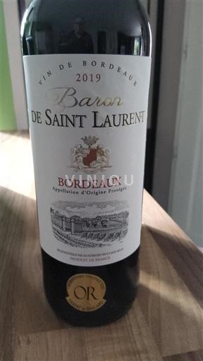 Bordeaux Baron De Saint Laurent 2019
